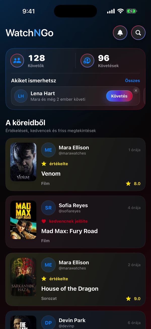 WatchNGo beszélgetés kommentekkel, reakciókkal és egy elrejtett spoilerrel